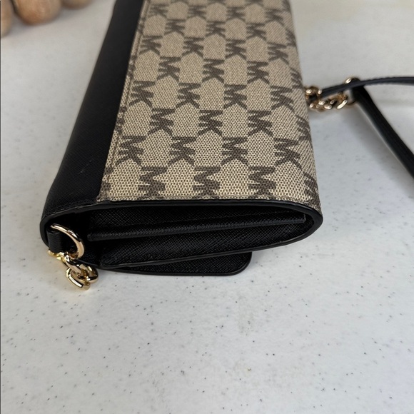 Michael Kors Jet Set Luggage Wallet on a Chain MK Signature Crossbody Bag - Picture 8 of 14